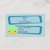 Visitekaartje voor gebak (Achterkant)