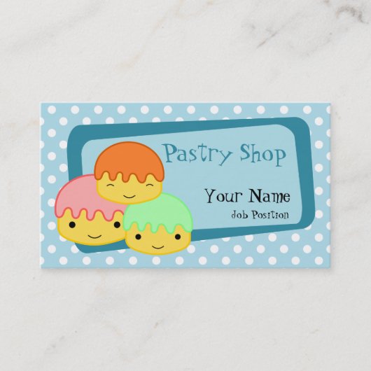 Visitekaartje voor gebak (Voorkant)