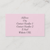 Visitekaartje voor gebak (Achterkant)