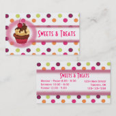 Visitekaartje voor gebak (Voorkant / Achterkant)