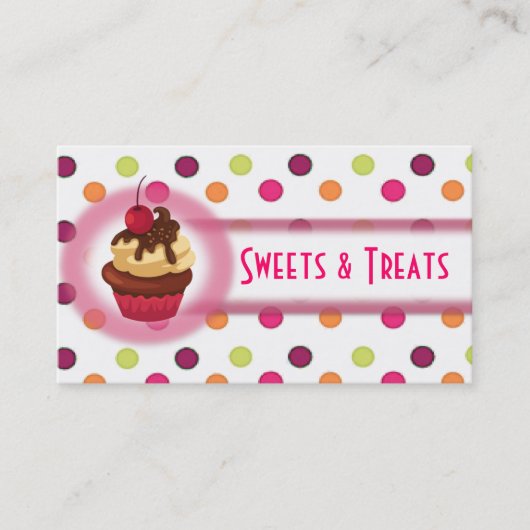 Visitekaartje voor gebak (Voorkant)