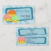 Visitekaartje voor gebak (Voorkant / Achterkant)