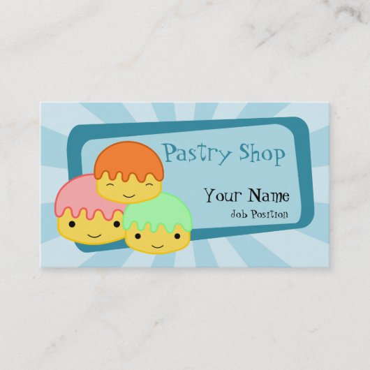 Visitekaartje voor gebak (Voorkant)