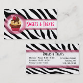 Visitekaartje voor gebak (Voorkant / Achterkant)