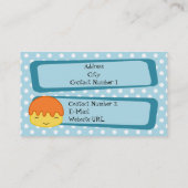 Visitekaartje voor gebak (Achterkant)