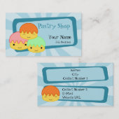 Visitekaartje voor gebak (Voorkant / Achterkant)