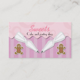 Visitekaartje voor gebak