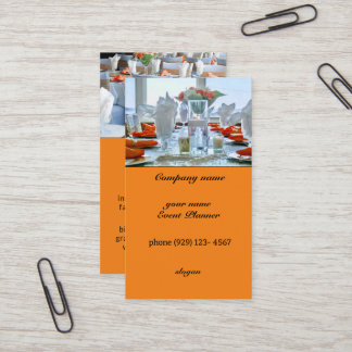 visitekaartje voor gebeurtenisplanner