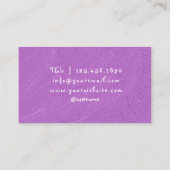 Visitekaartje voor geboorteplanning (Achterkant)