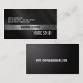 Visitekaartje voor geborsteld metaal afdrukken twe (Voorkant / Achterkant)