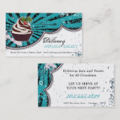 Visitekaartje voor gebundelde, stijlvolle, gebakke (Voorkant / Achterkant)