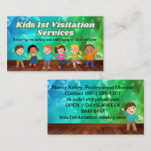 Visitekaartje voor gecontroleerde bezoeken (Voorkant / Achterkant)