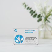 visitekaartje voor geestelijke gezondheidsvoorlich (Staand voorkant)