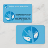 visitekaartje voor geestelijke gezondheidsvoorlich (Voorkant / Achterkant)