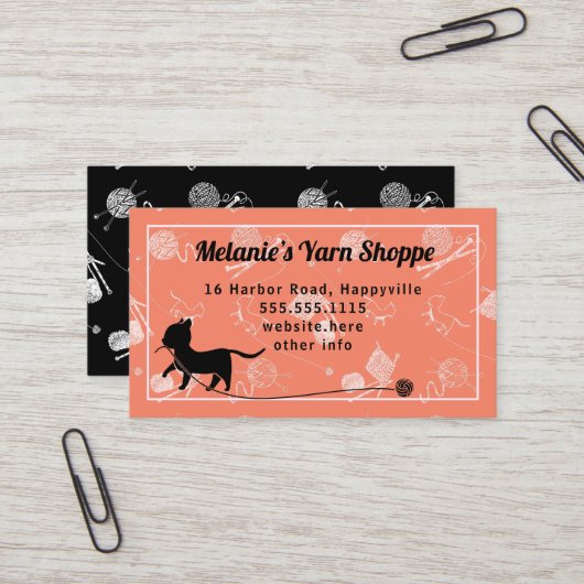 Visitekaartje voor gekken winkelwagen (Voorkant / Achterkant in situ)