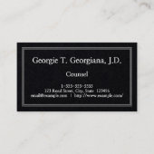 Visitekaartje voor gewone en ondergeciteerde raads (Voorkant)