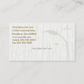 Visitekaartje voor gezonde voeding (Achterkant)