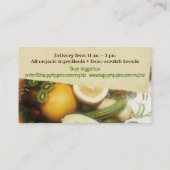 Visitekaartje voor gezonde voeding uit vegan van g (Achterkant)