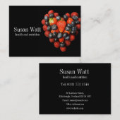 Visitekaartje voor gezondheid en voeding (Voorkant / Achterkant)