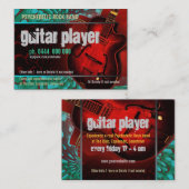 Visitekaartje voor gitaarafspeelband (Voorkant / Achterkant)