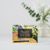 Visitekaartje voor gitaarlessen (Staand voorkant)