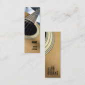 Visitekaartje voor gitaarlessen (Voorkant / Achterkant)