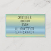 Visitekaartje voor glanzende maan en sterren (Achterkant)