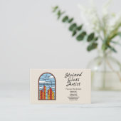 Visitekaartje voor Glas in lood Artist (Staand voorkant)