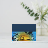 Visitekaartje voor goederenlogistiek Sjabloon Duo (Staand voorkant)