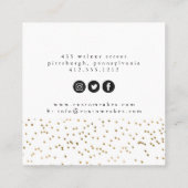 Visitekaartje voor Gold- en Blush- en Bakkerijprod (Achterkant)