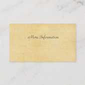 Visitekaartje voor Gold- en zwarte-saxophonplaat (Achterkant)