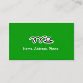 Visitekaartje voor golfspelers en trainers (Voorkant)