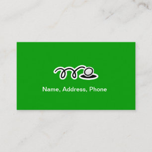 Visitekaartje voor golfspelers en trainers