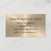 Visitekaartje voor gouden bruiloft (Achterkant)