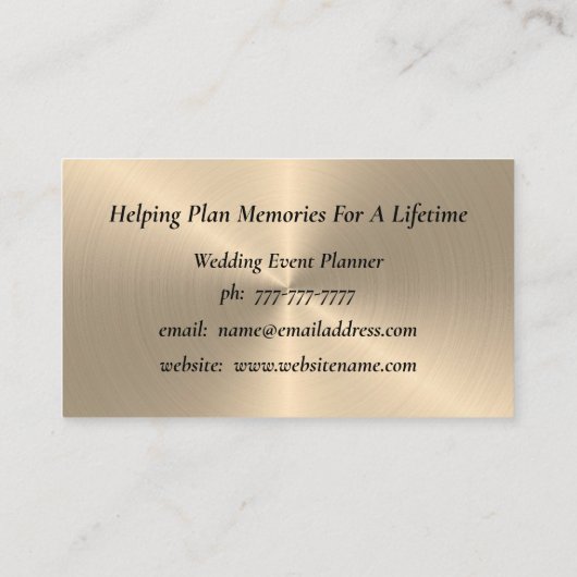 Visitekaartje voor gouden bruiloft (Achterkant)