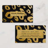 Visitekaartje voor gouden en ALLE COLOR-Lopard Che (Voorkant / Achterkant)