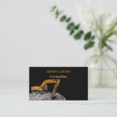 Visitekaartje voor graafwerkzaamheden (Staand voorkant)