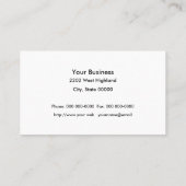 Visitekaartje voor graafwerkzaamheden (Achterkant)