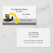 Visitekaartje voor graafwerkzaamheden (Voorkant / Achterkant)