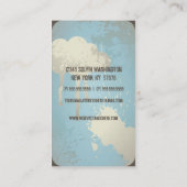 Visitekaartje voor grafisch ontwerp van noodvoeder (Achterkant)