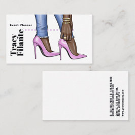 Visitekaartje voor grafische roze Mode