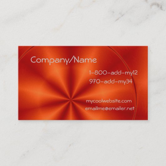 Visitekaartje voor grapefruitkleur (Voorkant)