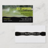 Visitekaartje voor grasprinkler/landschapsarchitec (Voorkant / Achterkant)