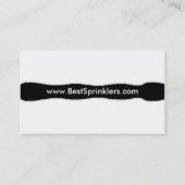 Visitekaartje voor grasprinkler/landschapsarchitec (Achterkant)