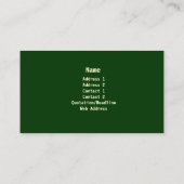 Visitekaartje voor grassen en landschapsarchitectu (Achterkant)