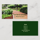 Visitekaartje voor grassen en landschapsarchitectu (Voorkant / Achterkant)