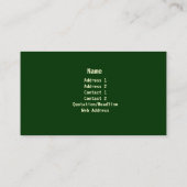 Visitekaartje voor grassen en landschapsarchitectu (Achterkant)