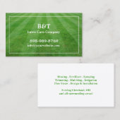 Visitekaartje voor grassen in het veld voor graswe (Voorkant / Achterkant)