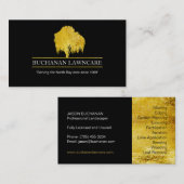 Visitekaartje voor graszorg en tuinonderhoud (Voorkant / Achterkant)