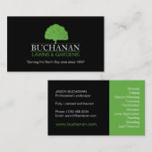 Visitekaartje voor graszorg en tuinonderhoud (Voorkant / Achterkant)